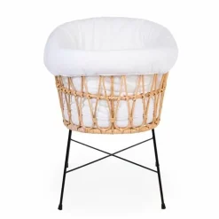Childhome Rotan Wieg Met Matras Ecru