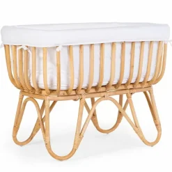 Childhome Rotan Wieg Met Wiegbekleding Ecru