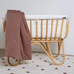 Childhome Rotan Wieg Met Wiegbekleding Ecru