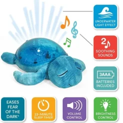 Cloud.B Knuffel Met Licht En Geluid Schildpad