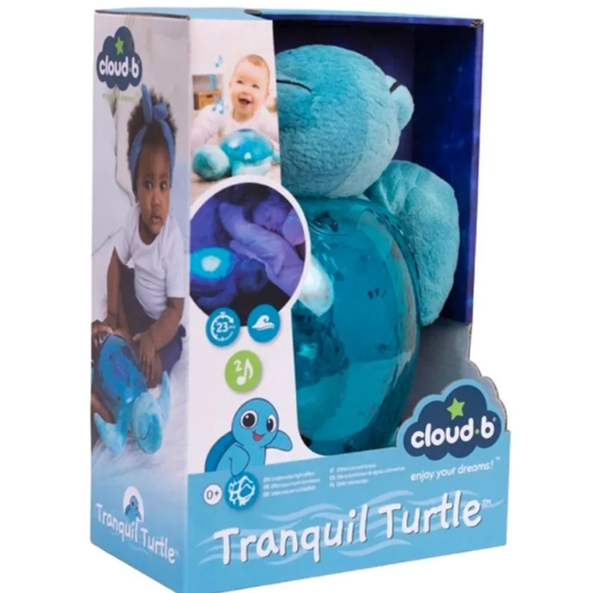 Cloud.B Knuffel Met Licht En Geluid Schildpad