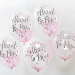 Confetti Ballonnen About To Pop Roze Oh Baby! Ginger Ray