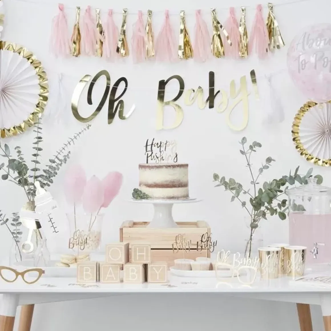 Confetti Ballonnen About To Pop Roze Oh Baby! Ginger Ray