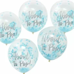 Confetti Ballonnen About To Pop Blauw Oh Baby! Ginger Ray