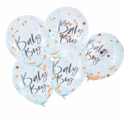 Confetti Ballonnen Baby Boy Twinkle Twinkle (5St) Ginger Ray