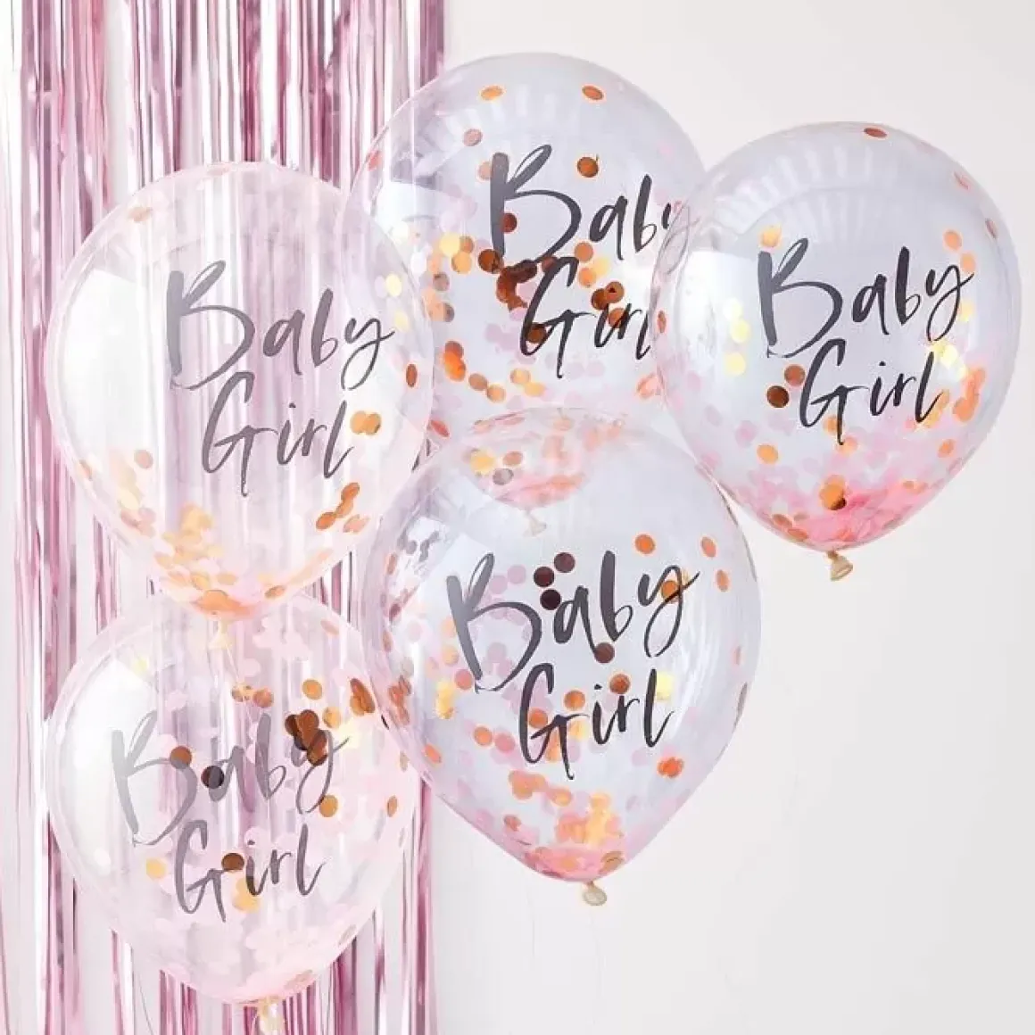 Confetti Ballonnen Baby Girl Twinkle Twinkle (5St) Ginger Ray