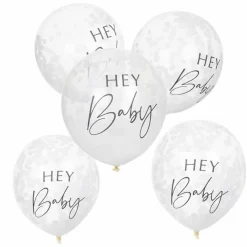 Confetti Ballonnen Hey Baby Botanical Baby (5St) Ginger Ray