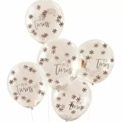 Confettiballonnen It'S Twins Baby In Bloom (5St) Ginger Ray