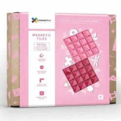 Connetix Tiles Basis Bouwplaten Pink & Berry (2St)