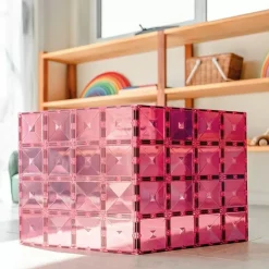 Connetix Tiles Basis Bouwplaten Pink & Berry (2St)