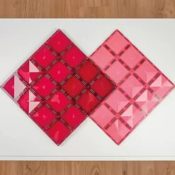Connetix Tiles Basis Bouwplaten Pink & Berry (2St)