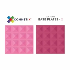 Connetix Tiles Basis Bouwplaten Pink & Berry (2St)
