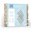 Connetix Tiles Basis Bouwplaten Clear Pack (2St) | Magnetische Bouwplaten | Kidsdeco.Nl