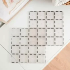 Connetix Tiles Basis Bouwplaten Clear Pack (2St) | Magnetische Bouwplaten | Kidsdeco.Nl