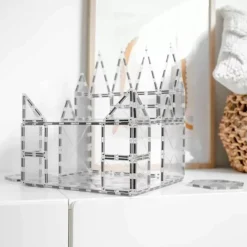 Connetix Tiles Basis Bouwplaten Clear Pack (2St) | Magnetische Bouwplaten | Kidsdeco.Nl