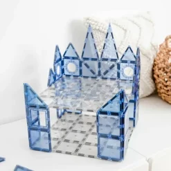 Connetix Tiles Basis Bouwplaten Clear Pack (2St) | Magnetische Bouwplaten | Kidsdeco.Nl