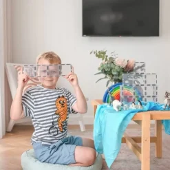 Connetix Tiles Clear Rectangle Pack (12St) | Magnetische Bouwtegels | Kidsdeco.Nl