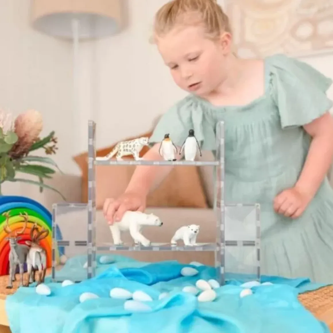 Connetix Tiles Clear Rectangle Pack (12St) | Magnetische Bouwtegels | Kidsdeco.Nl