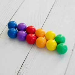 Connetix Tiles Extra Ballen Knikkerbaan Rainbow (12St) | Magnetische Bouwtegels | Kidsdeco.Nl