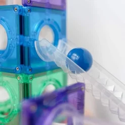 Connetix Tiles Extra Ballen Knikkerbaan Rainbow (12St) | Magnetische Bouwtegels | Kidsdeco.Nl