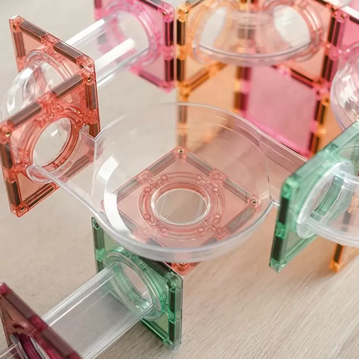 Connetix Tiles Pastel Ball Run Expansion Pack (80St)