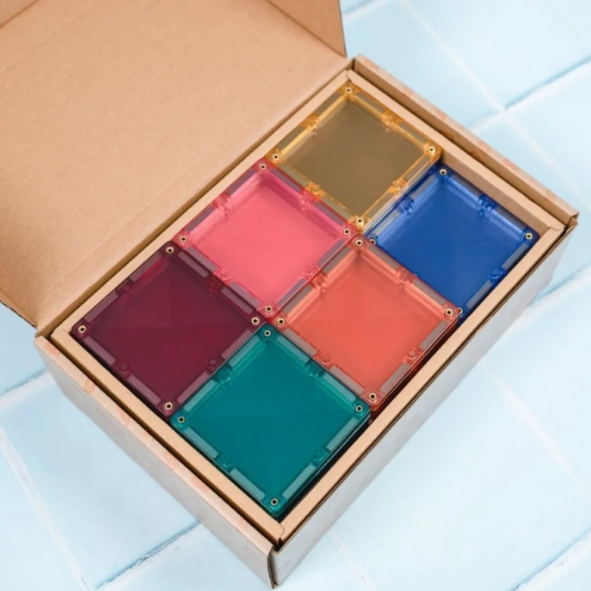 Connetix Tiles Pastel Square Pack (40St)