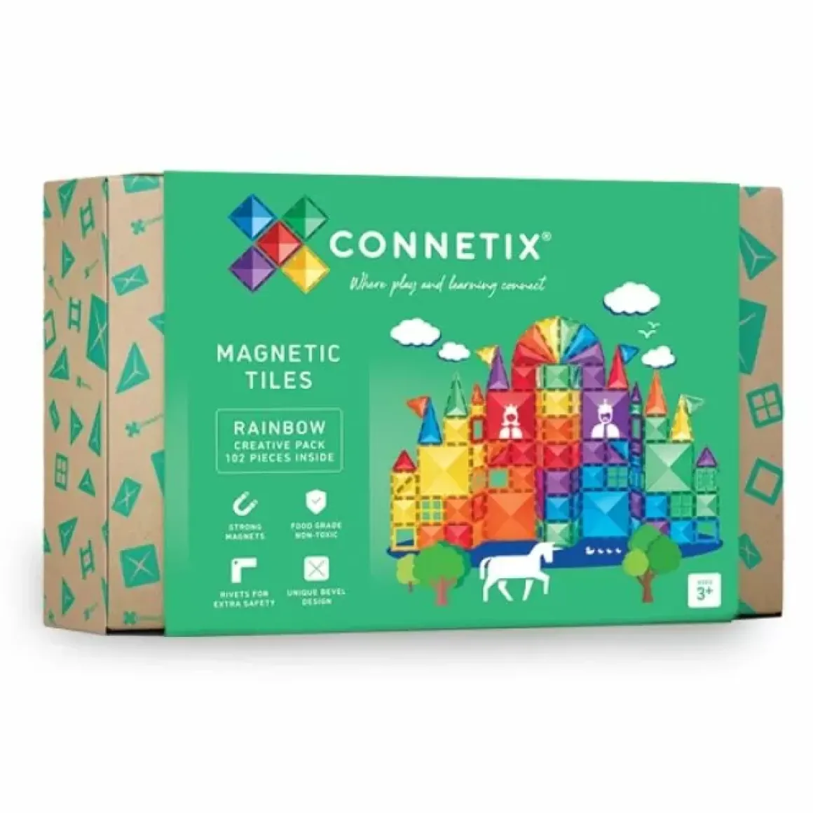 Connetix Tiles Rainbow Creative Pack (102St)