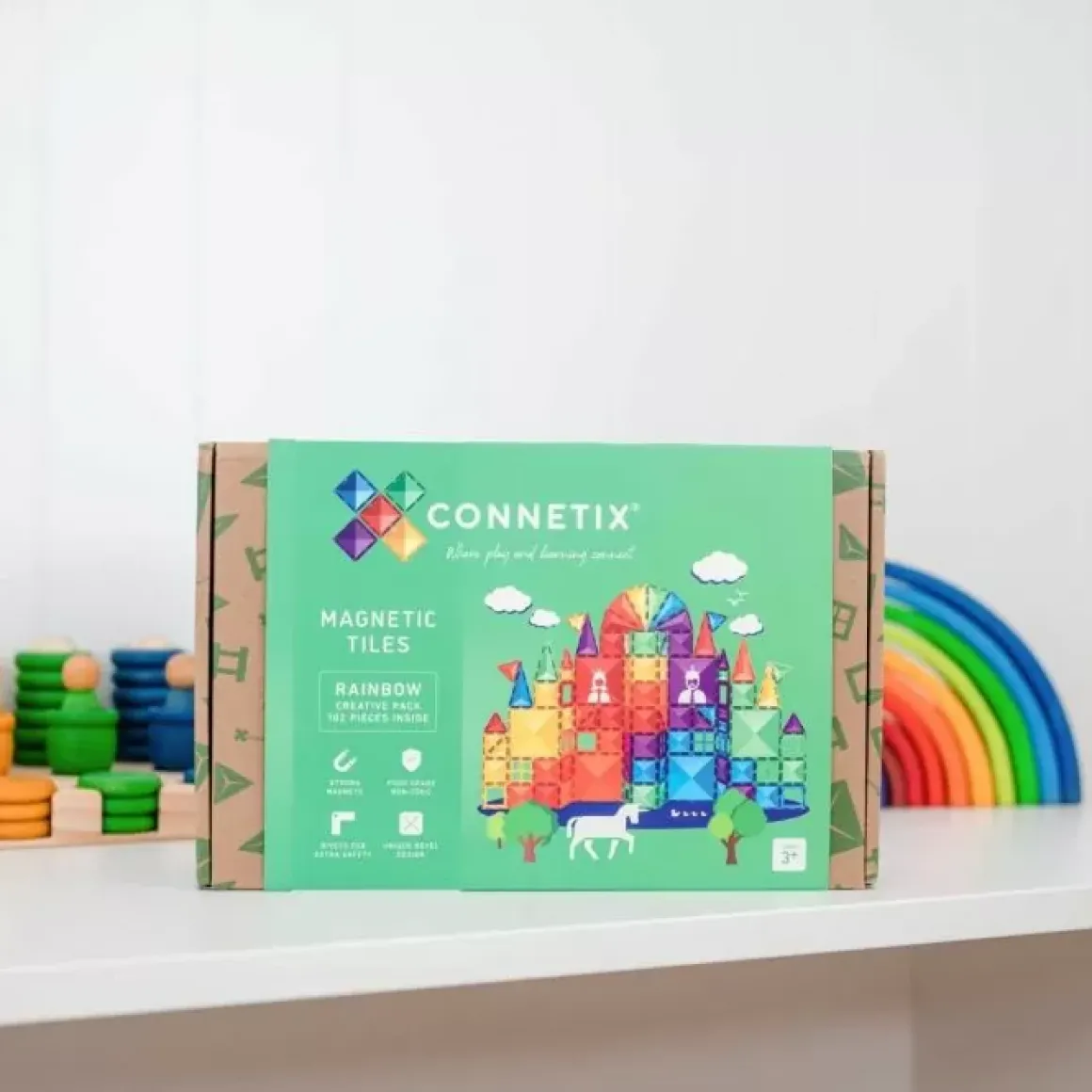 Connetix Tiles Rainbow Creative Pack (102St)