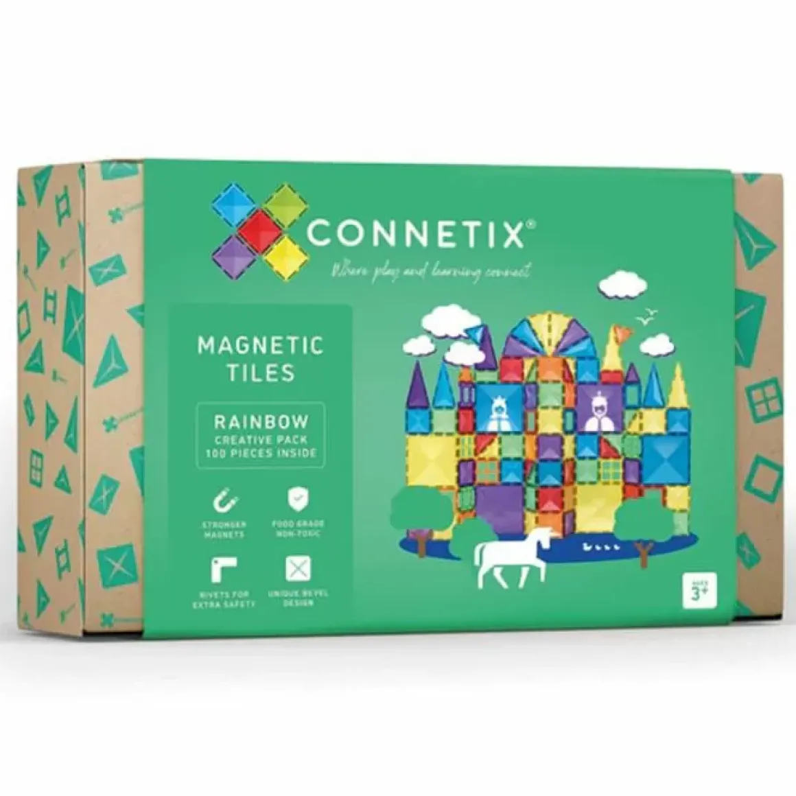 Connetix Tiles Rainbow Creative Pack (100St)