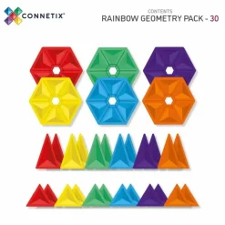 Connetix Tiles Rainbow Geometry Pack (30St)
