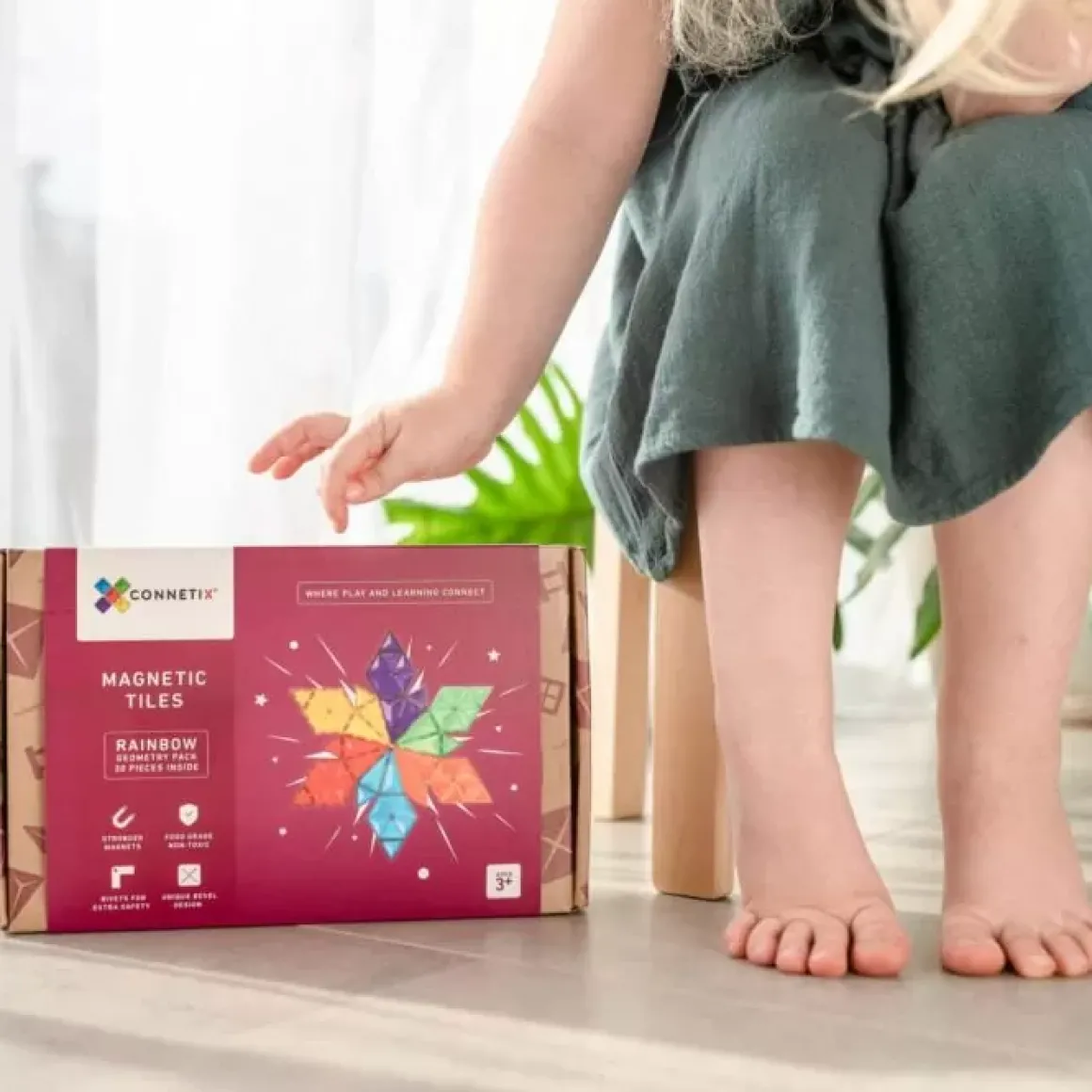 Connetix Tiles Rainbow Geometry Pack (30St)