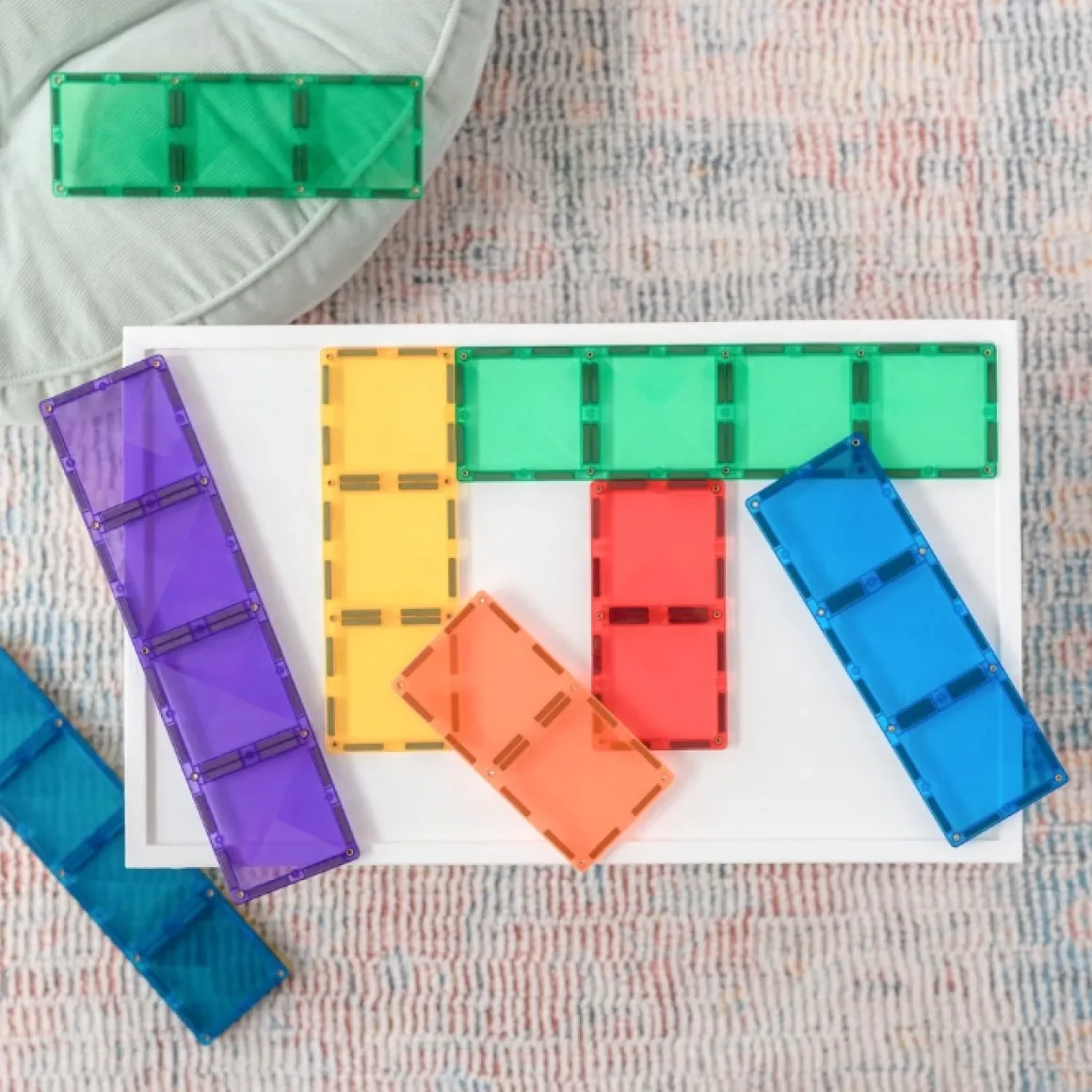 Connetix Tiles Rainbow Rectangle Pack (18St)