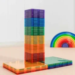 Connetix Tiles Rainbow Square Pack (42St)