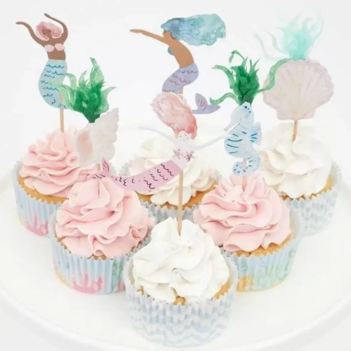 Cupcake Set Mermaid Tail Meri Meri