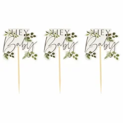 Cupcake Toppers Botanical Baby (12St) Ginger Ray