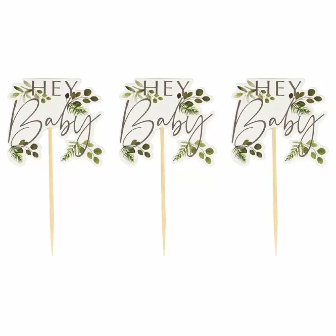 Cupcake Toppers Botanical Baby (12St) Ginger Ray
