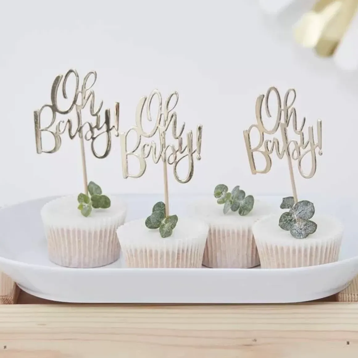 Cupcake Toppers (12St) Oh Baby! Ginger Ray
