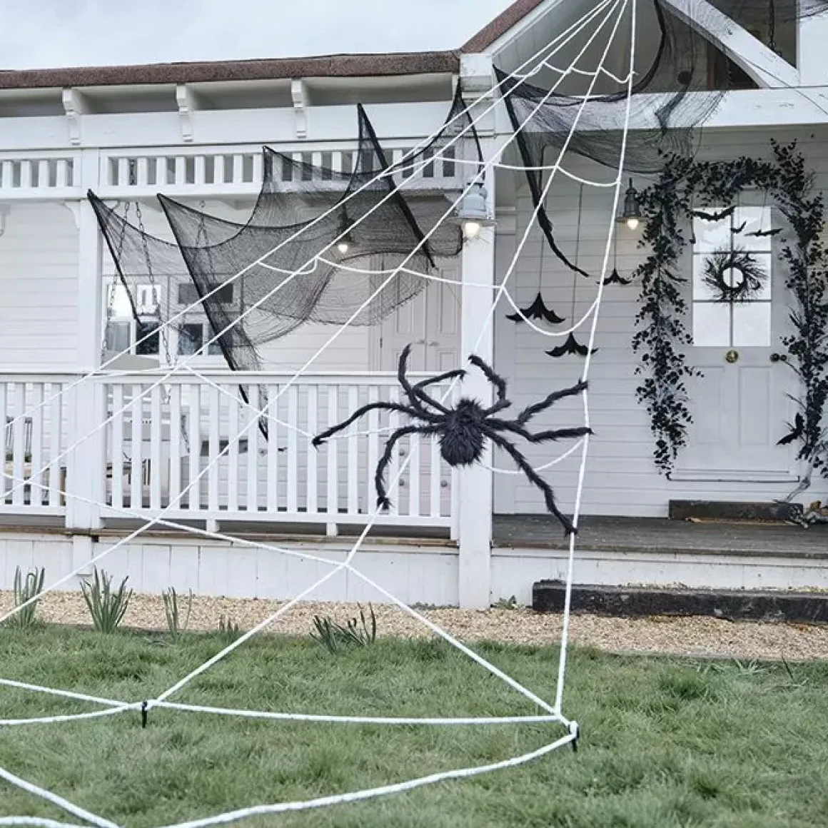 Decoratie Spinnenweb Extra Groot Wit Fright Night Ginger Ray