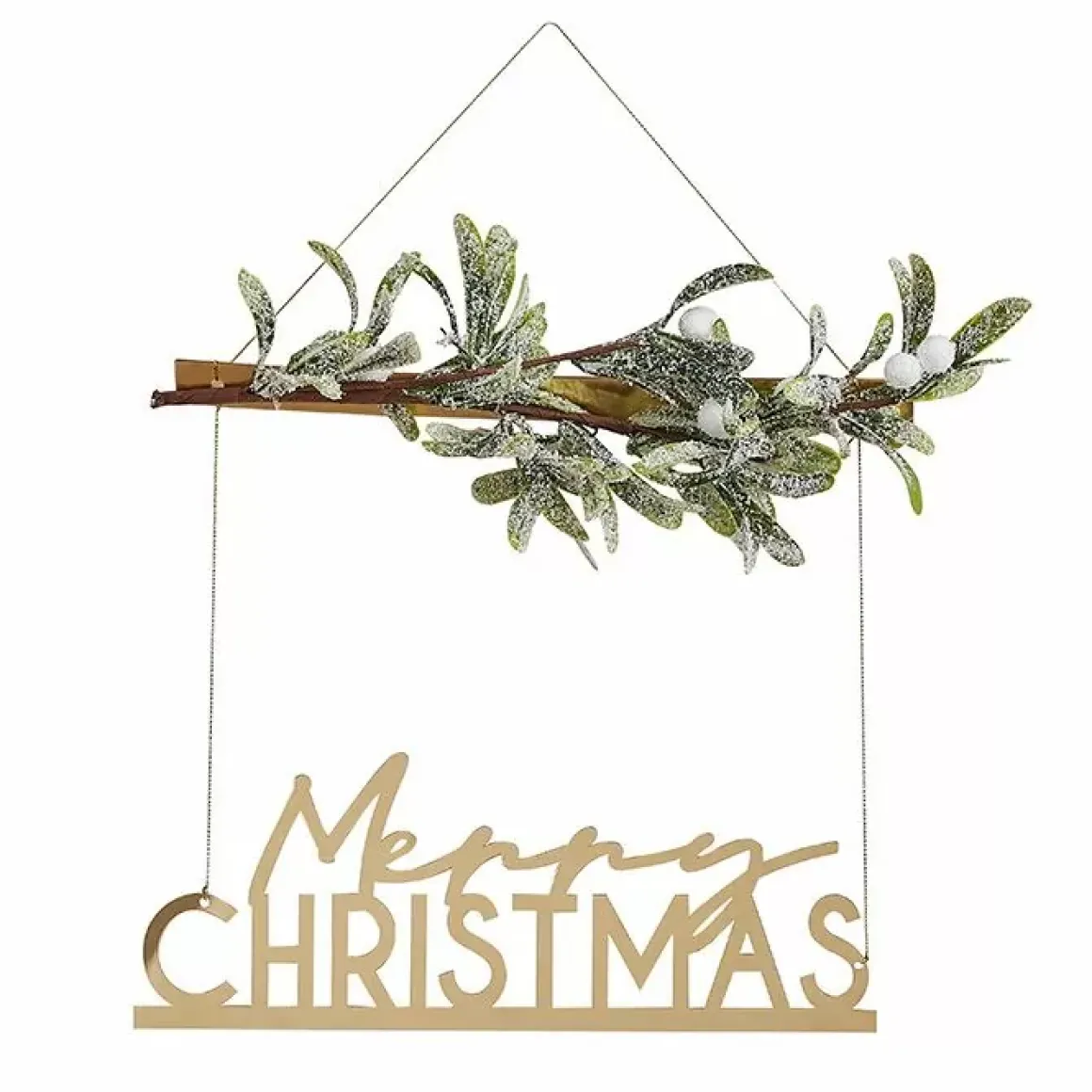 Decoratiehanger Merry Christmas Goud Nordic Noel Ginger Ray