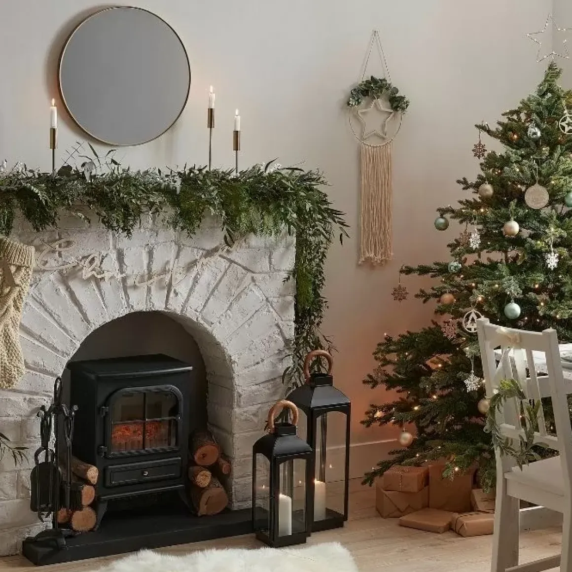 Decoratiehanger Merry Christmas Goud Nordic Noel Ginger Ray