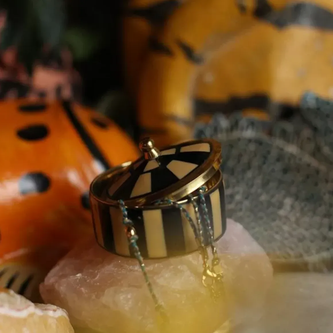 Doing Goods Opbergdoosje Chelsey Circus Black & White