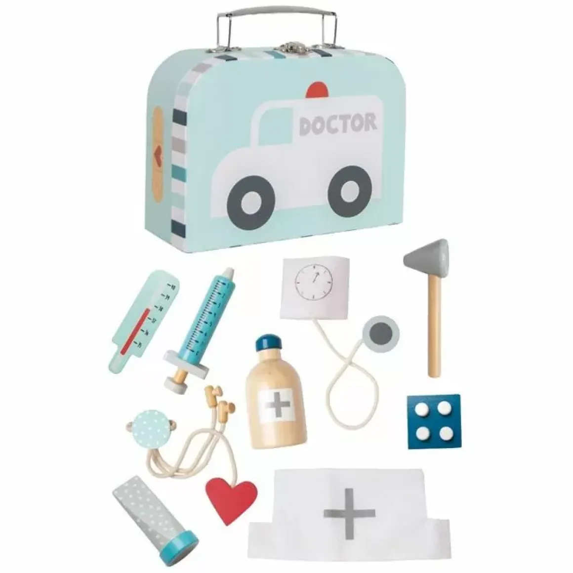 Dokterskoffertje Met Accessoires Grijs Jabadabado