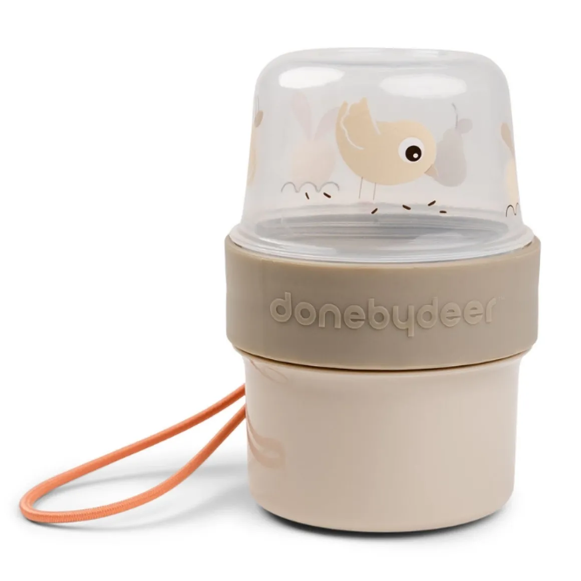 Done By Deer Beker + Snackbox 2 In 1 Birdee Sand