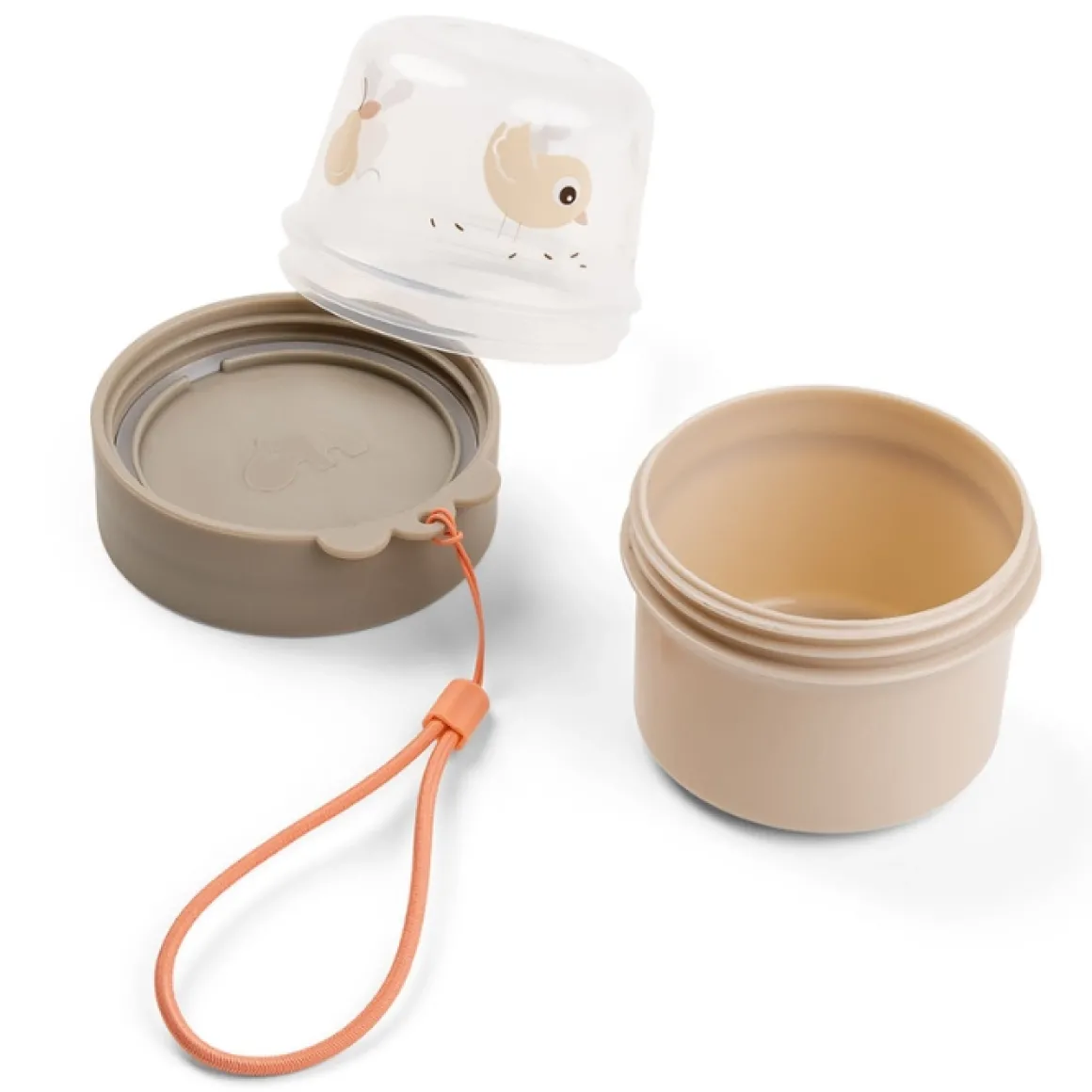 Done By Deer Beker + Snackbox 2 In 1 Birdee Sand