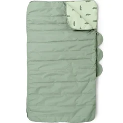 Done By Deer Gewatteerde Kinderslaapzak Croco Green