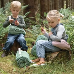 Done By Deer Gewatteerde Kinderslaapzak Croco Green