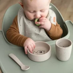 Done By Deer Silicone Serviesset Birdee Sand