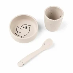 Done By Deer Silicone Serviesset Birdee Sand