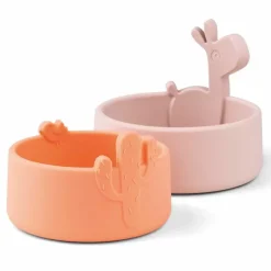 Done By Deer Siliconen Kommen (2St) Lalee Powder/Coral