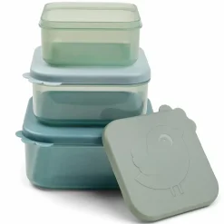 Done By Deer Snackbox Set (3St) Deer Friends Blue